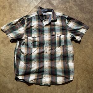 Vintage 2000s Carhartt Multicolored Pearl Snap Shirt